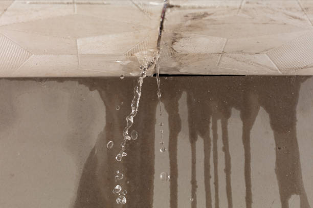 Professional Flood Damage Cleanup technician working in Westwood, MA